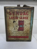 129-156 Antique Semdac Furniture Polish Can