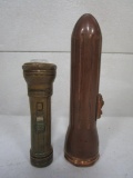 129-165 Lot of (2) Antique Flashlights