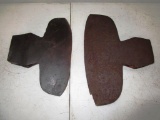 129-198 Lot of 2 Broad Axe Heads