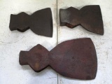 129-201 Lot of 3 Axe Heads