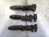 129-207 Lot of 3 Antique Wrenches