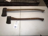129-18 Lot of 2 Axes - BBB and Unknown Blue Grass