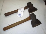 129-50 Lot of 2 Hewing Hatchets - Fulton Tool and Unknown