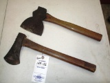 129-56 Lot of 2 Hatchets incl. Hewing