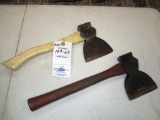 129-69 Lot of 2 Hewing Hatchets incl. Plumb and Acme