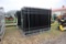 127-128 NEW Lot (30) Sections of Black Galvanized Fence Panels and Posts