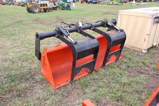107-4 SS QA Bucket w/ HD Hyd Grapple