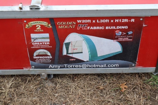 127-73 NEW 20'x30'x12'H Golden Mount Hoop Building