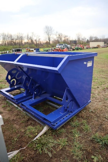 127-83 NEW Forklift Dumping Scrap Hopper