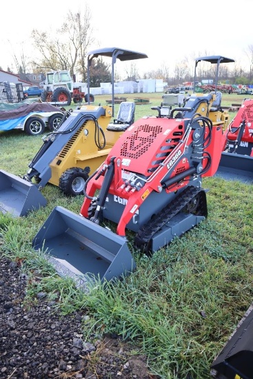130-5 NEW EGN EG360 Mini Tracked Stand On Skid Steer w/ Bucket
