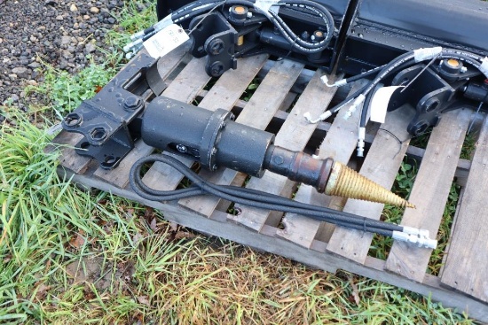 130-48 NEW Miva Mini Excavator Hyd. Wood Drill