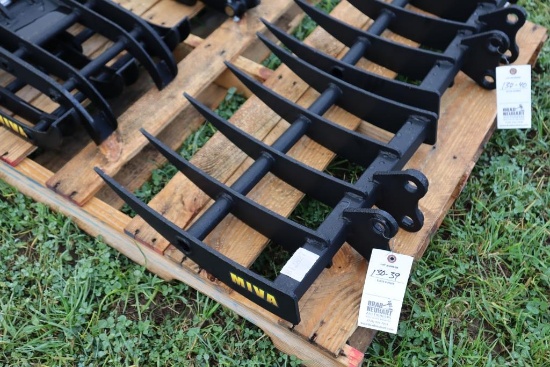 130-39 NEW Miva Mini Excavator Rake