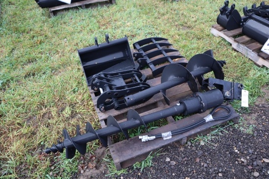 130-13 LOT of Mini Excavator Attachments - Selling for ONE MONEY
