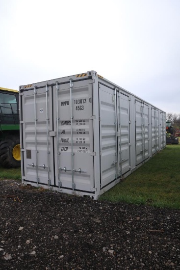 130-200 NEW 1 Trip 40' Shipping Container w/ 4 Side Doors