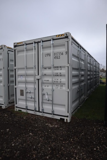 127-105 NEW 1 Trip 40' Shipping Container w/ 4 Side Doors
