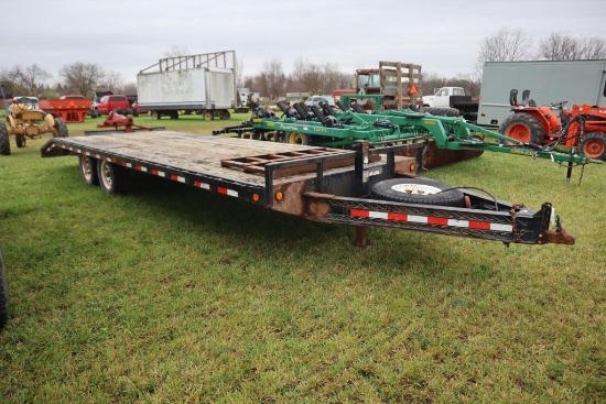 166-4 PJ 24' Deckover Equipment Trailer (w/ Title)