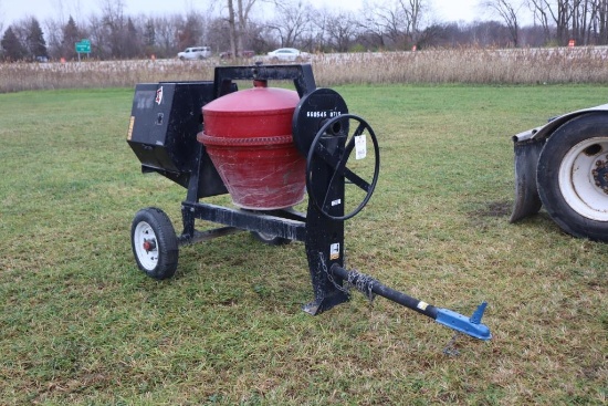 177-18 Gas Powered Tow Behind Cement Mixer