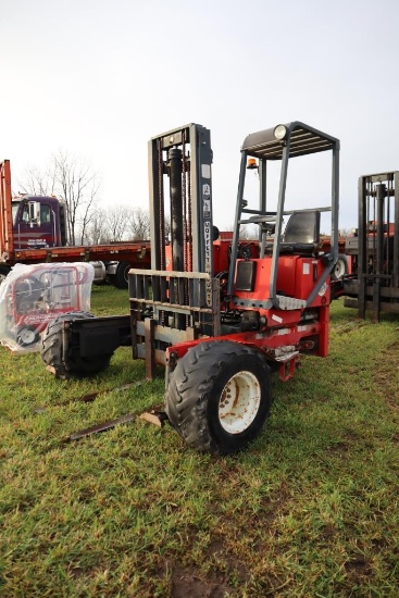 112-7 Moffett 5500lb Mounty Truck Forklift - 1700 Hrs. Runs Good
