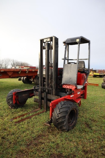 196-1 Moffett 5000lb Mounty Truck Forklift - 2800 Hrs. Runs Good