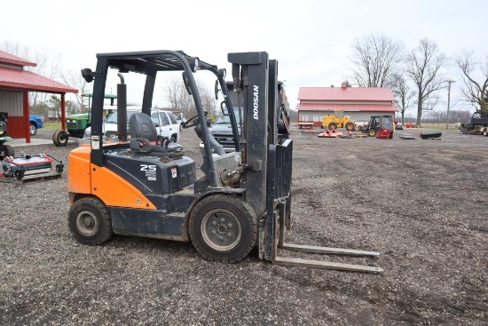 242-1 2021 Doosan 25 Forklift - ONLY 286 HOURS