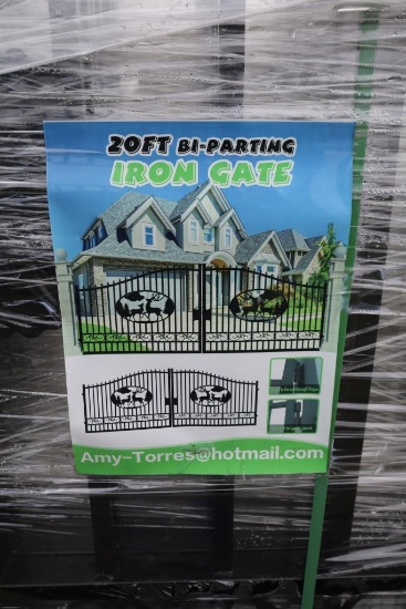 129-32 NEW Pair of 20' Bi-Parting Gates w/ Deer Design
