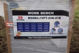 127-60 NEW Blue 10' 25 Drawer Toolbox