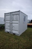 130-6 NEW 1 Trip 9' Shipping Container w/ Side Door and Window