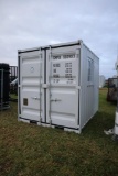 127-    NEW 9' Shipping Container w/ Side Door and Window
