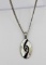 .925 NECKLACE WITH ABALONE SHELL PENDANT STERLING SILVER NECKLACE WITH ABALONE SHELL PENDANT ON A 21