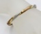 GORGEOUS HINGED CUFF BRACELET - GOLD PLATED & .925 GORGEOUS HINGED CUFF BRACELET. GOLD PLATED AND ST