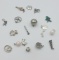 LARGE GROUP OF CHARMS - TOTAL OF 18 CHARMS!!!! LARGE GROUP OF CHARMS - INCLUDE BASKETBALL, PEARLS, G