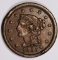 1855 LARGE CENT. KNOB ON EAR ABOUT XF. 1855 LARGE CENT. KNOB ON EAR. ABOUT XF. ESTIMATE: $125-$150