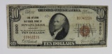 1929 $10 NATIONAL BOWLING GREEN, KY 1929 $10 NATIONAL BOWLING GREEN, KY CIRCULATED. ESTIMATE: $75-$1