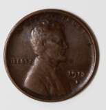 1913-S LINCOLN CENT XF KEY COIN! 1913-S LINCOLN CENT XF KEY COIN! ESTIMATE: $50-$75
