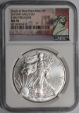 2015-W AMERICAN SILVER EAGLE NGC MS 70 2015-W AMERICAN SILVER EAGLE NGC MS 70. EARLY RELEASE. ESTIMA