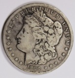 1890-CC MORGAN SILVER DOLLAR FINE SEMI-KEY. 1890-CC MORGAN SILVER DOLLAR FINE SEMI-KEY. ESTIMATE: $1