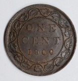 1900-H CANADA LARGE CENT GEM BU+ RED BROWN SCARCE! 1900-H CANADA LARGE CENT GEM BU+ RED BROWN SCARCE
