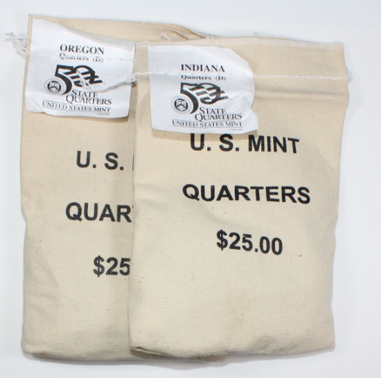 (2) BAGS MINT SEALED STATE QUARTERS