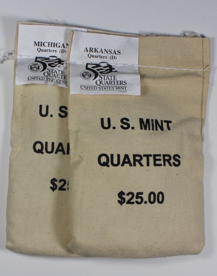 (2) BAGS MINT SEALED STATE QUARTERS