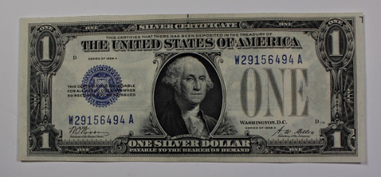 1928 A $1 "FUNNYBACK" SILVER CERTIFICATE