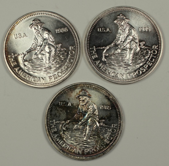 (3) ENGLEHARD PROSPECTORS 1 OZ