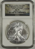 2014 (W) AMERICAN SILVER EAGLE NGC MS 70