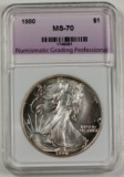 1990 AMERICAN SILVER EAGLE NGP