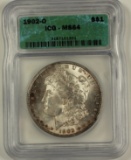 1902-O MORGAN SILVER DOLLAR ICG MS 64