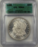 1883 MORGAN SILVER DOLLAR ICG MS 64