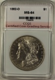 1882-O MORGAN SILVER DOLLAR CCGS