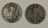 1921-S & 1938-D WALKING LIBERTY HALF DOLLARS