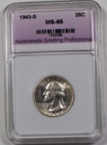 1943-S WASHINGTON QUARTER NGP