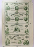 UNCUT SHEET NOTES VIRGINIA CIVIL WAR TRADERS