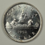 1952 CANADA SILVER DOLLAR